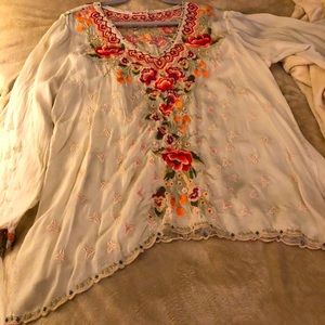 Johnny Was tunic top.